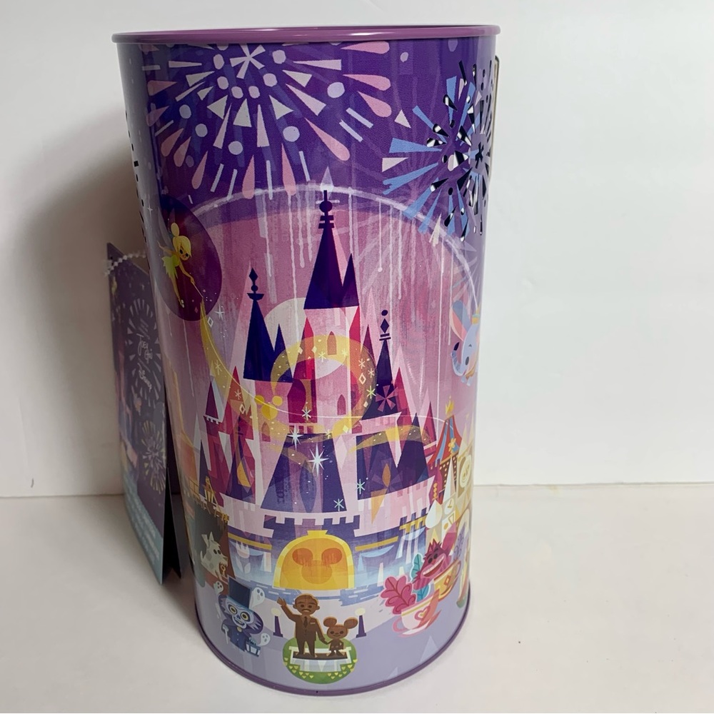 NWT. Disney Parks Joey Chou Cinderella Castle Tin Light Up Table Lantern.